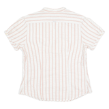 COLUMBIA Womens Shirt White Striped M