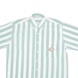 ACKERMANN Compass Mens Shirt White 90s Striped M