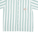 ACKERMANN Compass Mens Shirt White 90s Striped M