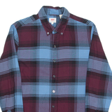 LEVI'S Mens Shirt Blue Check Long Sleeve S