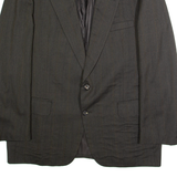 BURBERRY Mens Blazer Jacket Brown Pinstripe M