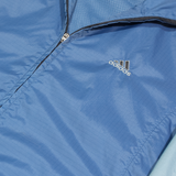 ADIDAS Womens Pullover Jacket Blue Hooded S