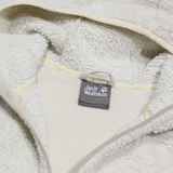 JACK WOLFSKIN Womens Fleece Jacket Cream Hooded M
