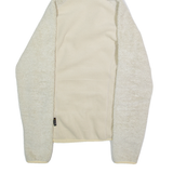 JACK WOLFSKIN Womens Fleece Jacket Cream Hooded M
