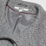 DKNY Womens Overcoat Jacket Grey M