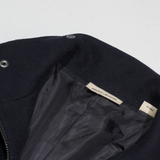 DKNY Womens Overcoat Jacket Blue Wool M