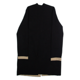 MONSOON Womens Overcoat Jacket Black Viscose M