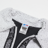 RUSSELL ATHLETIC Cropped Womens Fleece Jacket Grey M