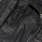 CLAUDIE PIERLOT Womens Biker Jacket Black Faux Leather M