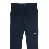 DICKIES Workwear Mens Twill Trousers Blue Regular Skinny W30 L30