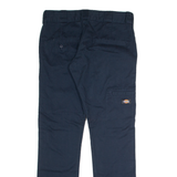 DICKIES Workwear Mens Twill Trousers Blue Regular Skinny W30 L30