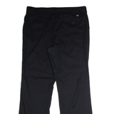 DICKIES Workwear Womens Twill Trousers Black Regular Wide-Leg W36 L31