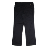 DICKIES Workwear Womens Twill Trousers Black Regular Wide-Leg W36 L31