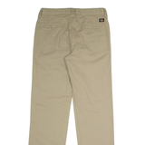 DICKIES Flex Workwear Mens Twill Trousers Beige Slim Tapered W30 L30