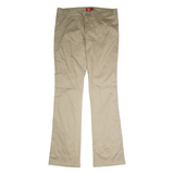 DICKIES Workwear Womens Trousers Beige Regular Bootcut W34 L33