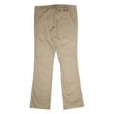 DICKIES Workwear Womens Trousers Beige Regular Bootcut W36 L33