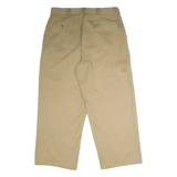 DICKIES Workwear Mens Trousers Beige Loose Wide-Leg W38 L27