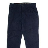 CAT Workwear Mens Canvas Trousers Blue Regular Straight W34 L30