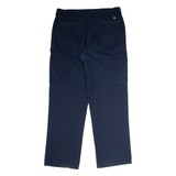 DICKIES Workwear Cargo Mens Trousers Blue Regular Straight W34 L32