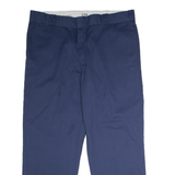 DICKIES 874 Workwear Mens Twill Trousers Blue Classic Straight W40 L29