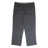 DICKIES 874 Workwear Mens Twill Trousers Grey Classic Straight W38 L29