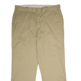 DICKIES Workwear Mens Twill Trousers Beige Regular Straight W38 L30