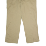 DICKIES Workwear Mens Twill Trousers Beige Regular Straight W38 L30
