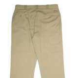 DICKIES Workwear Mens Twill Trousers Beige Regular Straight W38 L30