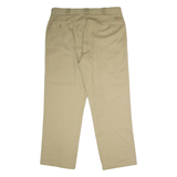 DICKIES Workwear Mens Twill Trousers Beige Regular Straight W38 L30