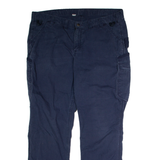 CARHARTT Workwear Cargo Womens Trousers Blue Relaxed Straight W40 L30