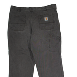 CARHARTT Workwear Mens Canvas Trousers Grey Relaxed Straight W38 L26