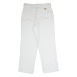 DICKIES X Urban Outfitters Workwear Womens Twill Trousers White Straight W30 L26