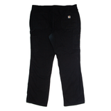 CARHARTT Workwear Carpenter Womens Canvas Trousers Black Loose Straight W40 L32