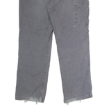 CARHARTT Workwear Carpenter Mens Canvas Trousers Grey Relaxed Straight W35 L30