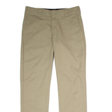 DICKIES Flex Workwear Mens Trousers Beige Slim Tapered W32 L30