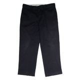 DICKIES 874 Workwear Mens Twill Trousers Black Classic Straight W38 L28