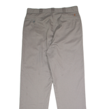 DICKIES Workwear Mens Twill Trousers Grey Regular Straight W36 L34