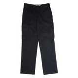 DICKIES Flex Workwear Cargo Mens Trousers Black Regular Straight W30 L32