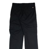 DICKIES Flex Workwear Cargo Mens Trousers Black Regular Straight W30 L32