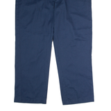 DICKIES Workwear Mens Twill Trousers Blue Regular Straight W40 L30
