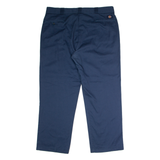 DICKIES Workwear Mens Twill Trousers Blue Regular Straight W40 L30