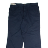DICKIES Workwear Mens Twill Trousers Blue Regular Straight W36 L28