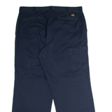 DICKIES Workwear Mens Twill Trousers Blue Regular Straight W36 L28