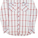 LEE Mens Shirt Red Check Long Sleeve L