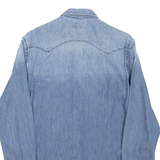 REPLAY Mens Denim Shirt Blue 90s Long Sleeve S