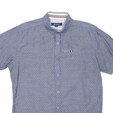KANGOL Mens Shirt Grey Spotted M