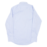 TOMMY HILFIGER Mens Plain Shirt Blue Long Sleeve S