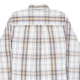 TIMBERLAND Mens Shirt Brown Check Long Sleeve L