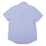 CALVIN KLEIN Mens Shirt Blue Diamond M