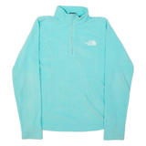 THE NORTH FACE Womens Fleece Blue 1/4 Zip XS